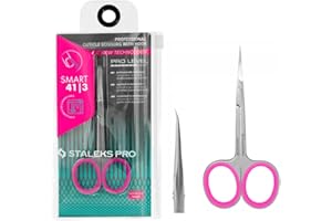 STALEKS PRO Forbici professionali per cuticole da 25 mm. Anelli ergonomici. Acciaio inossidabile. Smart SS-41/3