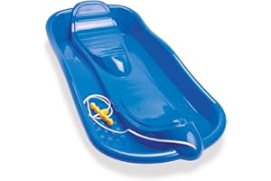 SPEKTATEK Snow Sledge with Pull Rope, Toboggan Bob sledge for Winter Snow For Adults Kids