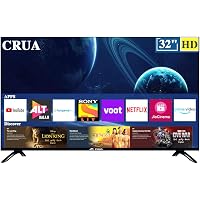 CRUA 80 cm (32 Inches) HD Ready Smart LED TV CJDS32D1-1 (Black) (2019 Model)