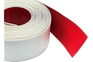 ZSRedHong Striscia per finestre, 3 m x 50 mm, colore bianco, in PVC