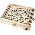 Tobar Wooden Labyrinth Marble Maze Toy, Brown