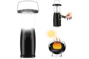 ALFTEK Solar Camping Lantern, Emergencies Hand-Up Camp Lamp Portable Bright Tent Light Hand-Cranked Dynamo for Outdoor Camping Hunting Hiking Sailing