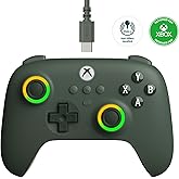 8Bitdo Ultimate C Wired Controller for Xbox, RGB Lighting Fire Ring and Hall Effect Joysticks, Compatible with Xbox Series X|