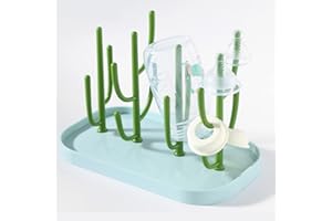 Qingning Scolabiberon, Rastrelliere asciuga biberon, Asciuga Biberon,Tiralatte e Accessori, Scola biberon, Bottiglia Stendino Scolabiberon, Scolare la bottiglia (verde)