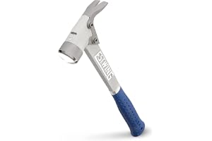 Estwing AL-PRO Aluminium inramningshammare – 14 oz Straight Rip Claw med slät ansikte och stötreduktionsgrepp – ALBL