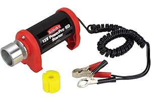 HANGAR 9- PowerPro HD Avviamento ad Alta Coppia da 12 V con Clip a Coccodrillo per Aerei RC, Auto, Barche o Motori Heli, HAN162