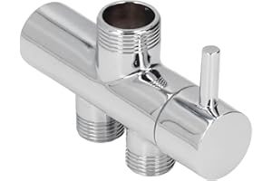 JEFFERGARDEN Valvola deviatore, deviatore doccia Connettore a T a prova di ruggine, ottone con guarnizione per la casa per l'hotel