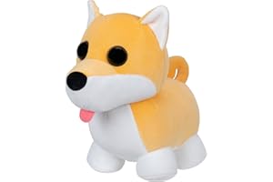 Adopt Me! Collector Plush - Shiba Inu - Series 4 - Ultra-Rare In-Game Stylization Plush - Exclusive Virtual Item Code Included - Toys for Kids Featuring Your Favourite Pet, Ages 6+