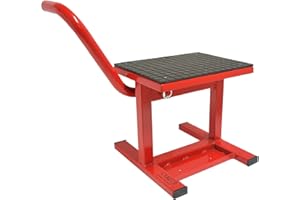 Cruizer - Cavalletto centrale alza moto per manutenzione moto cross enduro motard, portata max 160 kg, larghezza 29 x 23 cm, altezza massima da terra 40 cm