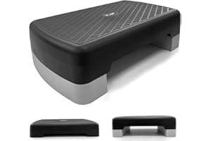 PRIMETEK TnP Distribution Mini Aerobic Stepper - Exercise Cardio Gym Yoga Home Workout Pilates Adjustable Block Board - Fitness High Performance