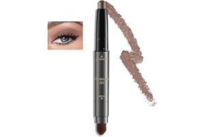 Boobeen Eyeshadow Pencil, kremowy cień do powiek w sztyfcie z pędzelkiem do blendowania, połyskujący i matowy cień do powiek w sztyfcie, wodoodporny i długotrwały