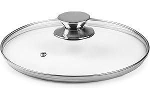 IBILI - 971624 - Glasdeckel, Knauf aus Edelstahl, 24 cm