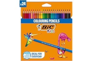 Bic Kids Matite Colorate, Colori Per Bambini A Casa E A Scuola, Multicolore, 24 Unità (Confezione da 1)