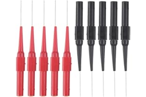 ANBOO Puntas de Medición de 0,7 mm para Multímetro B0cxpxqrgt - Sondas de Prueba Profesional (Rojo y Negro)
