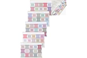 BOBOZHONG Bible Tabs, 150 Stück Laminierte Bibelreiter für Frauen und Männe Bibeletiketten-Tabs für das Bibelstudium Coloured Bible Tabs for Easy Navigation Bible Index Tabs für das Bibelstudium