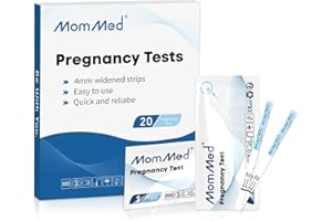 MOMMED Test di gravidanza, sensibilità HCG 25 mUI/ml, test gravidanza, rilevamento in 1 minuto, confezione da 20 unità