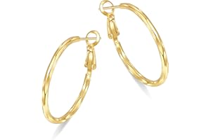 XOEMEL Sterling Silber Creolen für Damen Creolen Silber 925 Leicht Große Creolen Ohrringe Silber 925 Hypoallergen Kreis Creolen Leichte Creolen für Damen und Mädchen 30/40/50/60/70MM