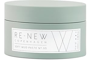 ‎RE-NEW COPENHAGEN Re-New Copenhagen Mud Paste Haarwachs 100ml | Vegan Hair Styling Wax | Haarwachs Männer | Unisex Haarstyling Produkte | Haar Wachs Stylingprodukt Für Viel Textur Und Mattes Finish