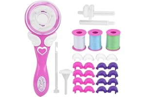 CIKONIELF Artefakt pleciony z włosów DIY Magiczny warkocz Maszyna do zaplatania włosów Automatyczne urządzenie do zaplatania Zaplatanie włosów Urządzenie do stylizacji Narzędzie dla małych dziewczynek DIY Automatyczna warkocz do włosów (różowy)