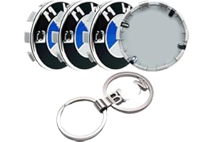 GDFJBG 4 Stück Nabendeckel und Schlüsselring, 56 Mm Felgendeckel, Radnabenkappen Felgendeckel Felgenkappen Nabenkappen ABS Wheel Caps Radnabenabdeckung (Blau Weiß)