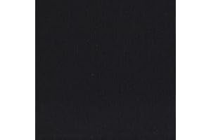 Kt KILOtela - Tessuto Canvas Tinta Unita, Solidità alla Luce, Rivestire, Foderare, Divani, Tavolo, Sedia, Cuscini, Borse, 100 cm Lunghezza x 280 cm Altezza, Nero ─ 1 Metro