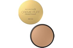 Max Factor Creme Puff Cipria Compatta, Finish Opaco e Texture Leggera, Adatta a Tutti i Tipi di Pelle, 013 Nouveau Beige, 14 g