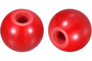 QUARKZMAN 6 stycken gängade kulknoppar, M8 fenolkulknopp med innergänga, Ø 25 mm, kulhandtag för rund användning, för maskinspak