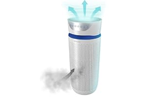 HoMedics Purificateur d’Air Filtres HEPA et Charbon, Assainisseur d'air pour purifier l'air de la maison, des odeurs et des bactéries Mode Nuit silencieux, Option Aromathérapie - Grandes pièces