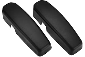 SG Store 1 Paar Auto-Windschutzscheiben-Schott-Stützhalterungsabdeckungen LRD604 Kompatibel mit Land Rover Defender Stützhalterungs-Schutzkappen-Abdeckungen ABS-Kunststoff Schwarz