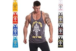 Gold's Gym Fitness Canotta Allenamento Muscolare Premium Joe Stringer Vest Vest Uomo (Pacco da 1)