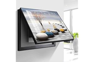 ALSUPEU Coperchio per Scatola elettrica Scatola di Distribuzione Contatore Flip,Coperchio Decorativo per Scatola Elettrica,Pittura Decorazione da Appendere Nascondi Dipinti,011,50 * 40cm