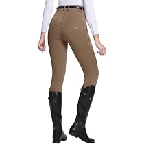 Pantalon D'Équitation Femme BALEAF - Legging Avec Siège En Silicone Et Poches Zippées