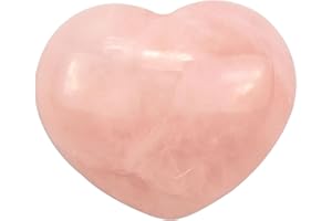 ‎OUUBUUY Ouubuuy Edelstein Rosequarz Herz Glücksbringer handschmeichler Stein Energie Heilstein 3cm