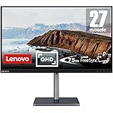 Lenovo L27q-38 68,58 cm (27 pollici), 2560 x 1440, WQHD, 75 Hz, WideView, 350nits, antiriflesso, monitor (HDMI, DisplayPort, 