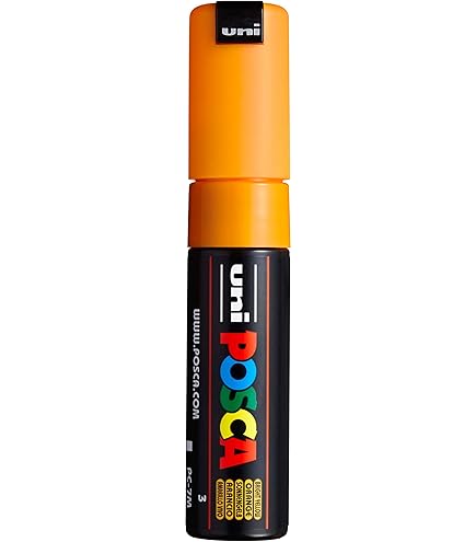 Uni-Ball Marqueur Peinture Acrylique Posca PC-8K, Orange Foncé