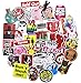 Produktbild Aufkleber Pack [100-pcs] Graffiti Sticker Decals Vinyls für Laptop, Kinder, Autos, Motorrad, Fahrrad, Skateboard Gepäck, Bumper Sticker Hippie Aufkleber Bomb wasserdicht (sticker-10)