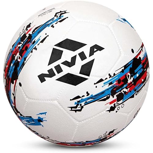 Nivia Storm Football - Size 5 (White), Rubber