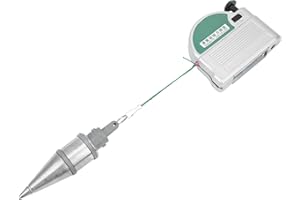 Tbest 6 Meter Magnetic Wire Hammer Line Drop Silver Alloy Steel Vertical Measurement Tool