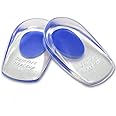 Silicone Shoe Inserts Cushion Pads Heel Pain Relief Insoles, One Size