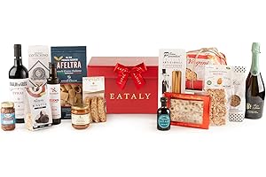 EATALY – Una Cena tra Amici – Cesto Gastronomico con Specialità Italiane – Box Dolce e Salato con 15 Prodotti – Confezione Elegante – Perfetto per Regali e Occasioni Speciali