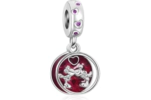 HAEPIAR Mickey S925 Charm Argento per Bracciale Collana Argento Sterling Dangles per le Donne Ragazze