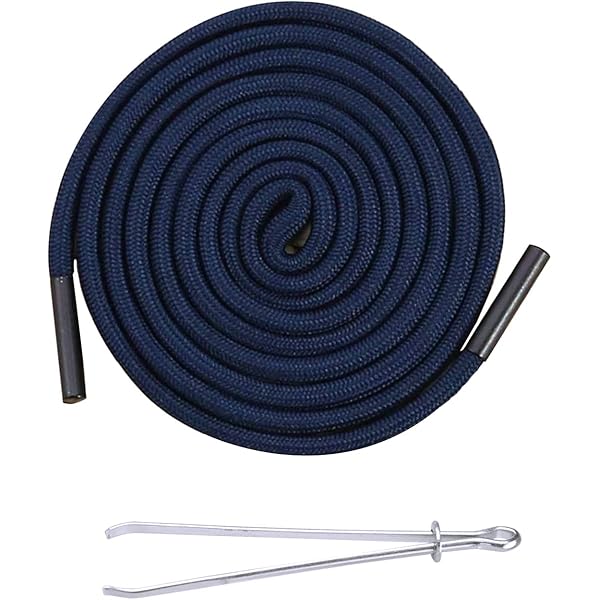 Cordoncini Per Pantaloni Da Jogging - 2 Pezzi, 160 Cm, Con Ago E Estremità In Metallico, Nero - Foto 3