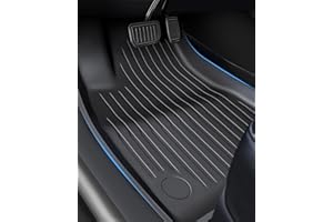 ‎LANGBEAN LANGBEAN Maty Podłogowa do Tesla Model Y (5-Miejscowa) 2024 2023 2022 2021, Dywaniki Model Y Oryginalna TPE z Wysokimi Krawędziami, Akcesoriami Antypoślizgowymi i Wodoodpornymi, Czarna (3 Sztuki)