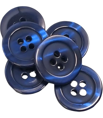 Bouton Chic Bleu Pétrole Bouton En Métal & Émail - Eglantine & Zoé