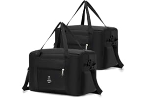 BKAZV 2X Ryanair Handgepäck 40x20x25 Faltbar Reisetasche Weekender Handtasche Wasserdichtes Nylon Handgepäck Tasche Sporttasche Klein Koffer Handgepäck für Flug/Camping