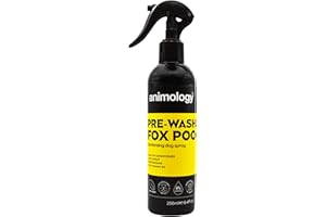 Animology Pre-Wash Fox Poo Dog Spray 250ml, Deodorising Spray for Odours