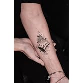 BearPear Landscape Tattoo, Geometric Tattoo, Camper Temporary Tattoo, Apex Tattoo, Temporary Tattoo