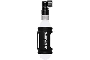 Granite Punk CO2 Gonfleur de Pneu avec Manchon en Silicone - Compatible Uniquement avec Les valves Presta, Gonfleur CO2 pour Pneu de vélo fonctionnant avec des Sangles de Porte-vélos VTT