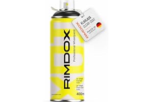 RIMDOX - Felgen Klarlack | 2K- High-Solid | 400 ml Spraydose | Klarlack matt | in OEM Profiqualität | 100% Made in Germany | transparent, wasserfest, benzinresistent
