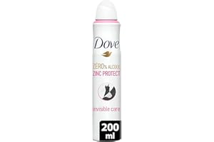 DOVE - Déodorant Femme Zinc Protect - Spray - 0% Alcool - Invisible Care - 72h de protection anti-odeurs - 200ml